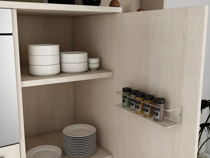 Hanah Home Estante de Pared Cromo para Baño o Especias